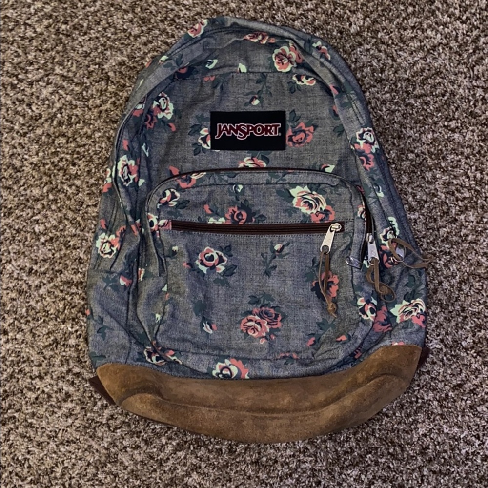 Floral Jansport backpack